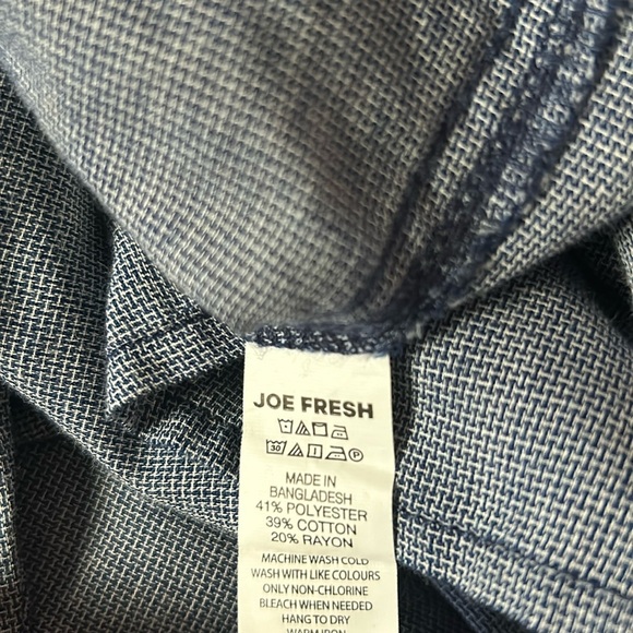 Blue Long Sleeve Joe Fresh Shirt 3X - Picture 6 of 8